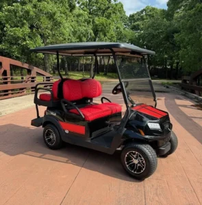 2024 Club Car Onward Tiger Woods Sunday Red 4 Passenger HP Lithium Ion Golf Carts for Sale (4)
