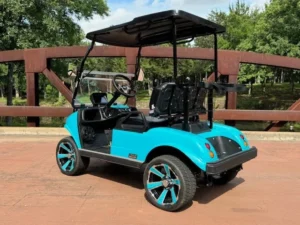 2025 Evolution Classic 2 Plus 2 Passenger Lithium Ion Golf Carts for Sale (Sky Blue) (5)