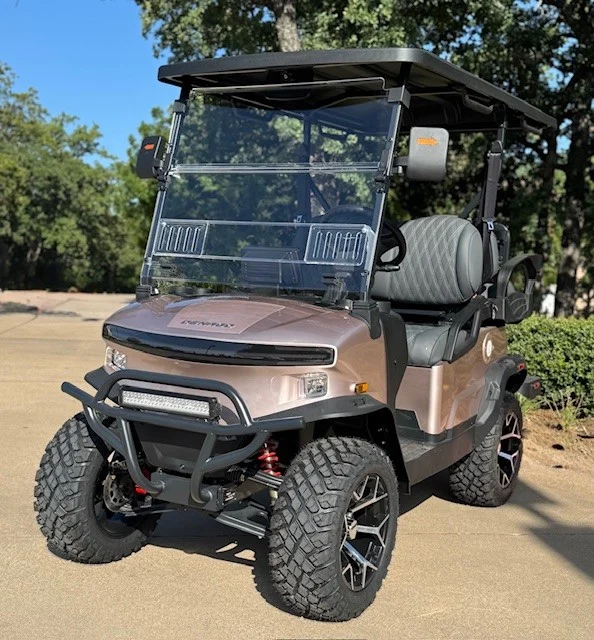 2026 Denago EV Nomad XL 4 Passenger Lifted Lithium Golf Carts for Sale(Orange) (1)