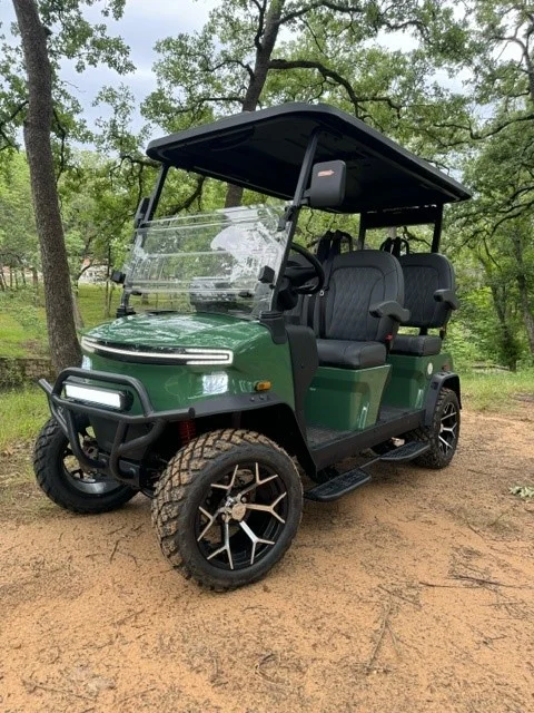2026 Denago EV Rover XL 4 Passenger Lifted Lithium Ion Golf Carts for Sale (Green) (1)