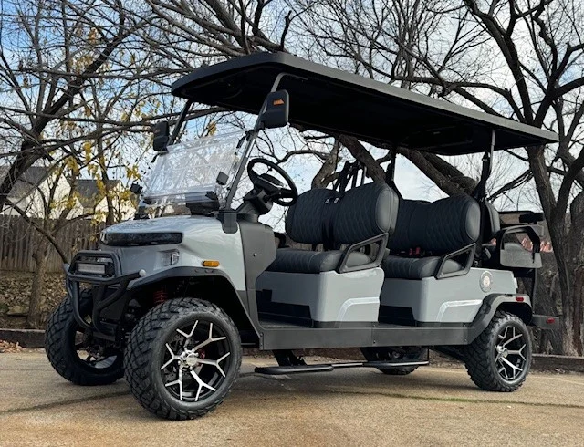 2026 Denago EV Rover XL 6 Passenger Lifted Lithium Golf Carts for Sale (1)